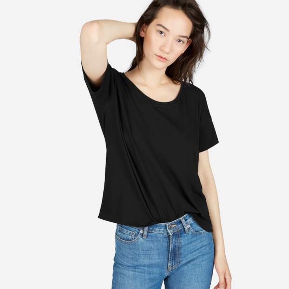 Everlane Tops - Everlane Square Tee In Burgundy